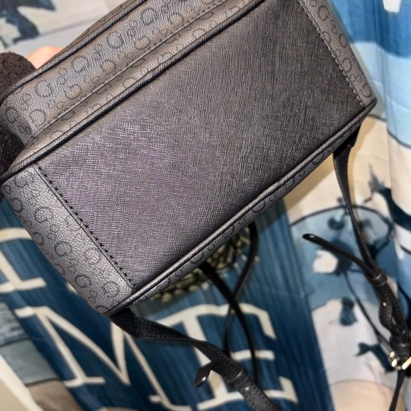 GUESS Charcoal Monogram Backpack - Picture 8 of 10